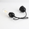 Half Teeth Type Retro E27 Edison Lamp Bas Plastic Lampholder Black