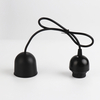 Half Teeth Type Retro E27 Edison Lamp Bas Plastic Lampholder Black